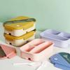 Lunch Box Student Office Worker Insulation Box Can Enter The Microwave Oven, Divided Lunch Box Does Not Smell, Silicone Sealed Fresh-keeping Box