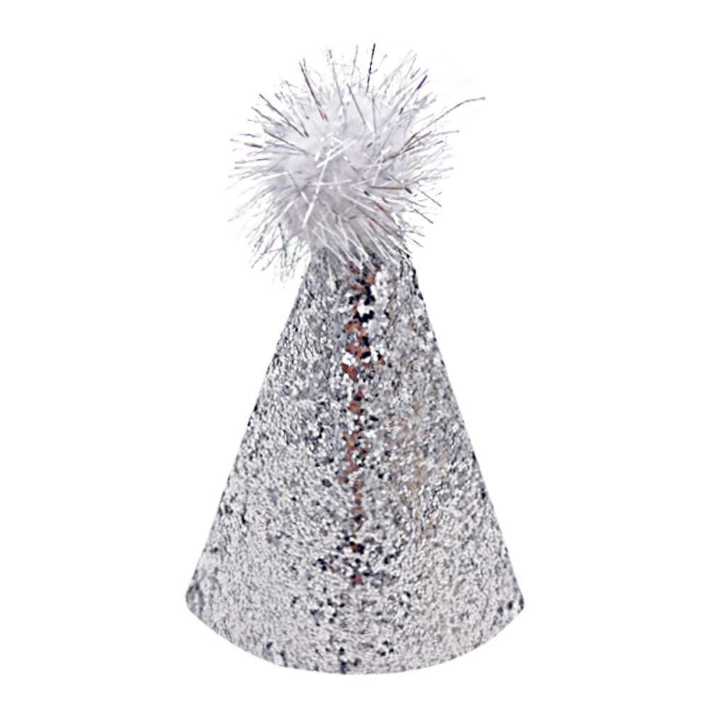 Decorative Dog Sparkling Hat Foldable Cat Headgear Pets Accessories Pet Birthday Hat  For Dogs Cats