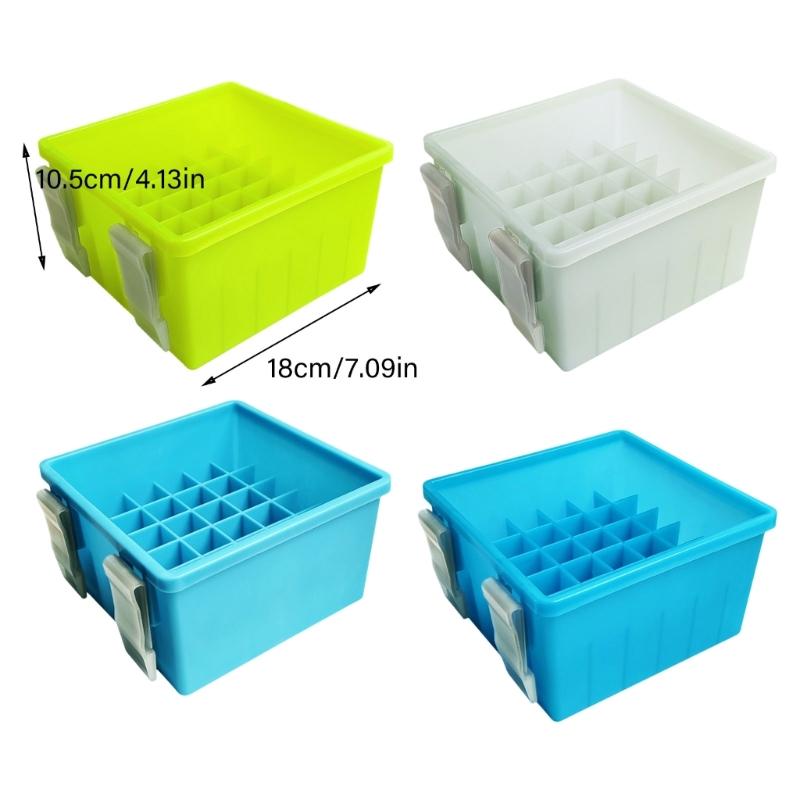 Fish Baits Holder Case Fishing Tackle Organizers Fishing Box Lined Box Baits Container Night Fishing Baits Storage Box