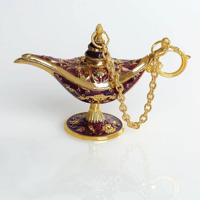 Aladdin Wunderlampe Legierung Dekorative Handarbeiten Ornamente Statue Hochzeit Feiertagsparty Zuhause Wohnzimmer Schreibtischdekoration Handarbeiten