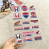 FOR HONDA HRC H WING Motorcycle Reflective Stickers Waterproof Decals for Helmet Scooter Fuel Tank Toolbox Racing XL0