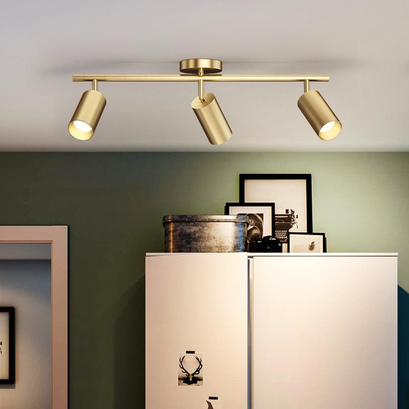 Candelabru LED Nordic Simplu Spot cu un Singur Cap Perete Fundal Living Mall Bar Magazin de Haine Spot pe Șină