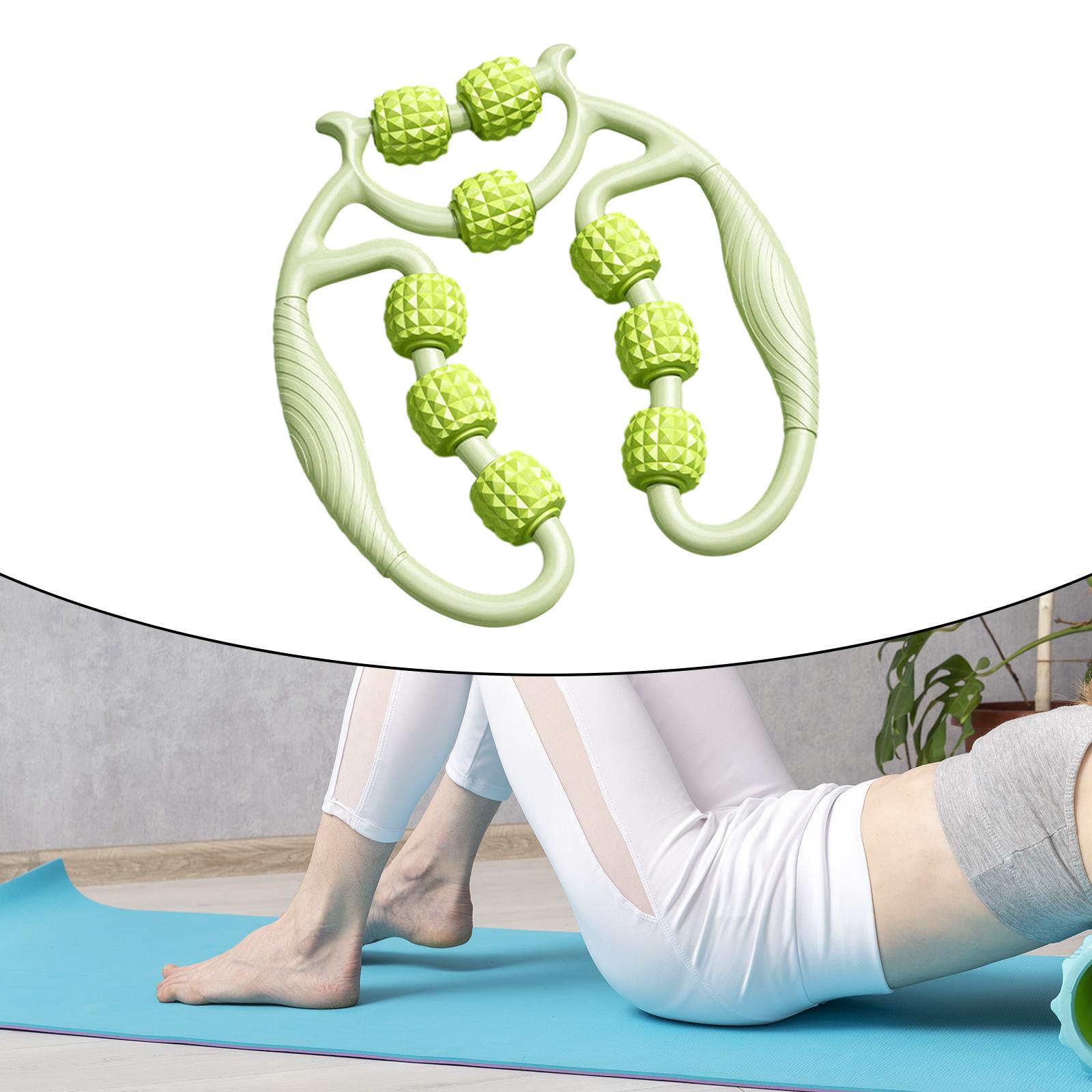 

9 Wheels Muscle Roller Multifunctional Relax Tight Muscles Arm Leg Massager High Quality Durable Construction Stylish Design Practical Daily Use зелений