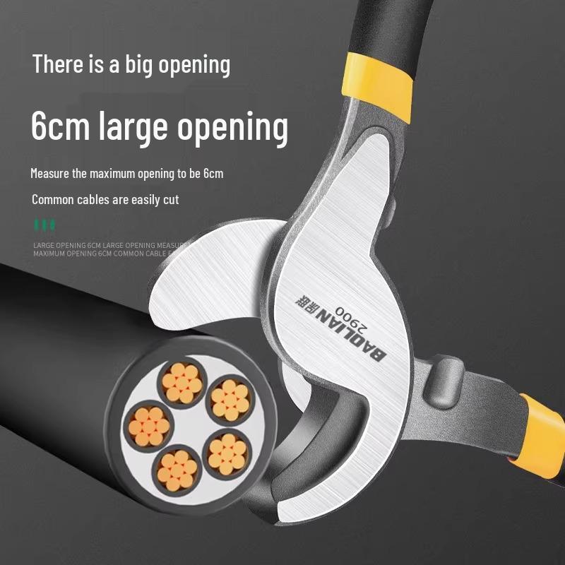 Multifunktions-Abisolierzange & Seitenschneider: Schnellwerkzeug für Elektriker mit industrieller Sichelschneide.