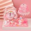 DIY Children's Alarm Clock Night Light Kit - Handmade Ornament with Cream Glue - Perfect Gift for Girls