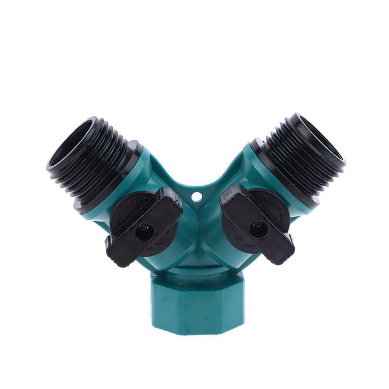 Garden Hose Connector Garden Hose Splitter With Faucet Watering Shut Off For Landscaping Flower Planting Irrigation