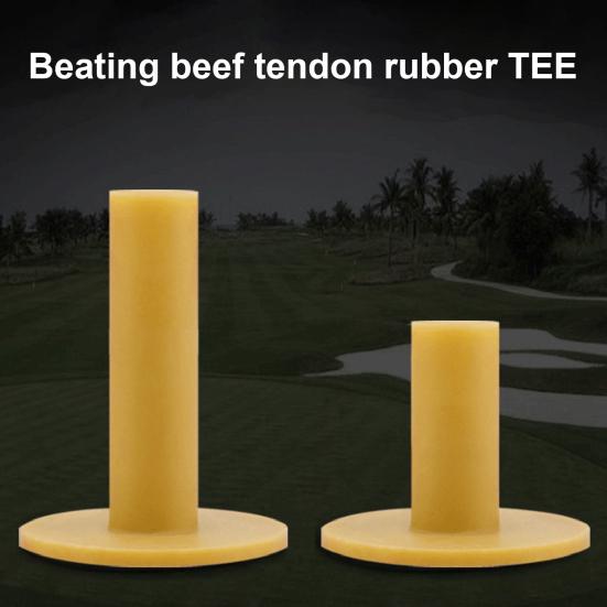 Golf Tees Durable Eco-friendly Lightweight Yellow Rubber Golf Tees for Driving Range