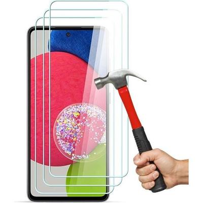 Verre Trempé - PROSHOP - Pour Samsung Galaxy A52s - 3 Pièces - Résistance 9H - Anti Rayure - Facile À Installer