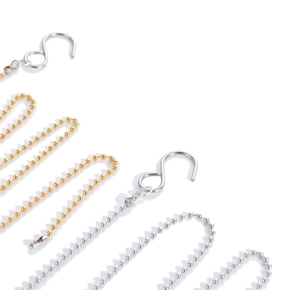 2Pcs Golden Silver Volleyball Net Height Measuring Chains Height Locator Tool  For Match Referee