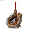 K1AE Festival Owl Styles Christmas Tree Hanging Ornament Craft of Sturdy 2D Acrylic Accessory for Home Decoration Use