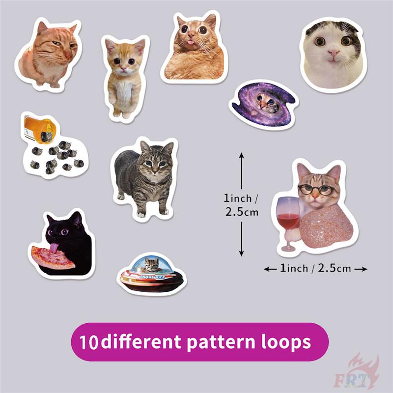 500Pcs/Roll Q Internet Celebrity Cats Kids Rewards Stickers - DIY Scrapbooks Album Decor Sealing Label Decals