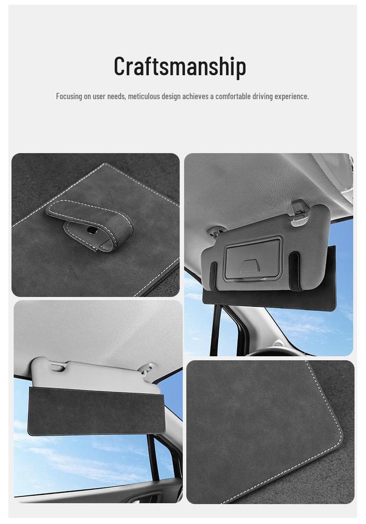 Adjustable Car Sun Visor Extension with Anti-Glare Shield and Storage Bag