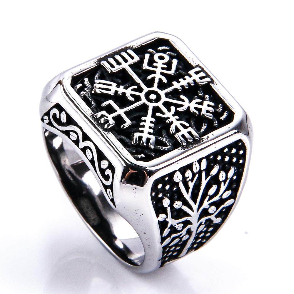 

Кольца воина-викинга для мужчин, кольцо-тотем викинга Фенрисульф, панк-стиль, рок-вечеринка, локомотивные украшения US size 8