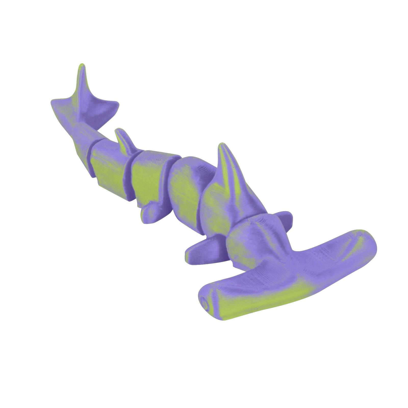 

3D-печатная шарнирная игрушка-молот-акула, креативная игрушка, декоративная шарнирная модель животного для взрослых и детей One Size