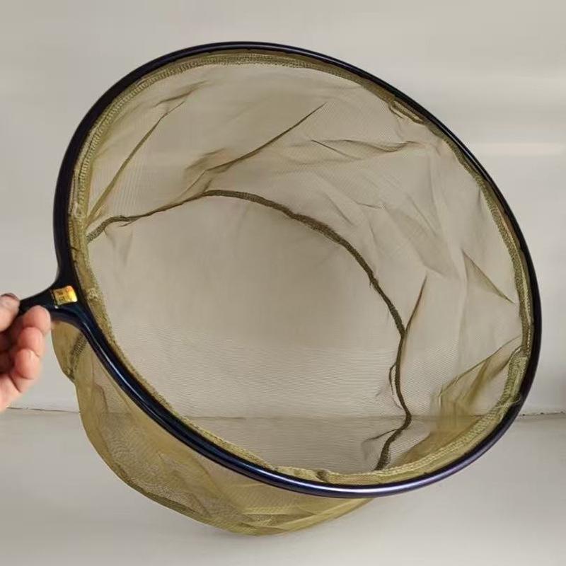 Color-Changing Dragon Carbon Anti-Snag Fishing Net Head - Integrated Ring Design