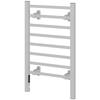 Electric Floor or Wall Towel Warmer 150W with 8 Bars and Timer 2-4 Hours, 53x35x90 Cm, Silver
