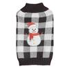 Christmas Leisure Pet Acrylic Sweater Plaid Knit Embroidered Santa Reindeer Snowman Elastic Comfortable Durable Winter Dog Cat