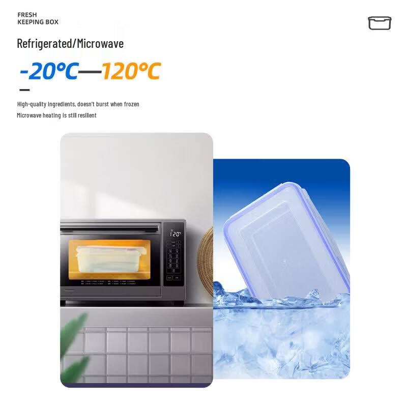 Transparent Microwave & Fridge Safe Food Storage Container
