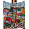 RADIOHEADS Throw Blanket Single for sofa Plaid Soft Beds Blankets