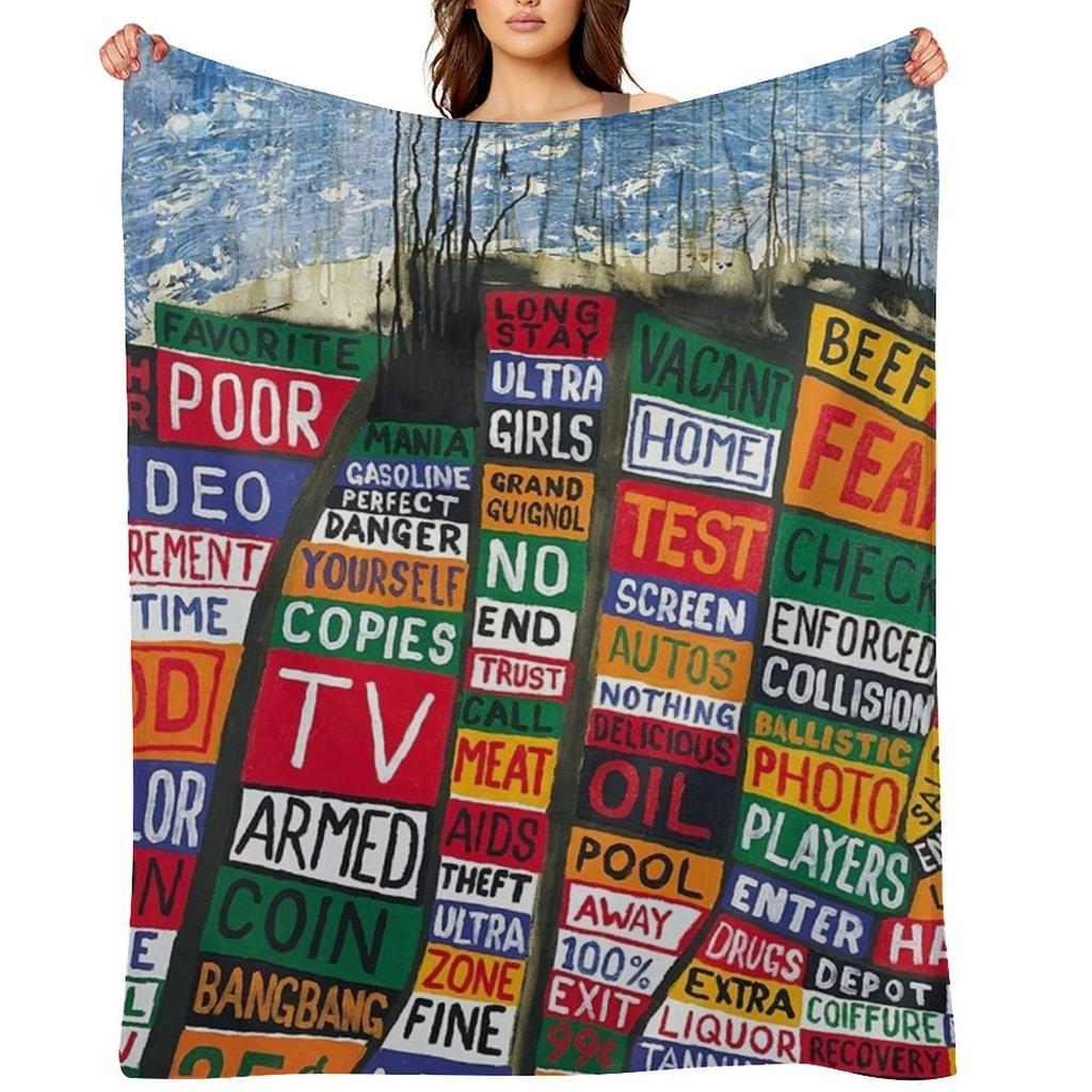 RADIOHEADS Throw Blanket Single for sofa Plaid Soft Beds Blankets