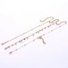 Bohemian Women Star Tassel Classic Beads Chain Anklets Set Simple Fashion Summer Beach Party Jewelry
