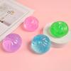 Glitter Dumpling Sugar Stress Ball Clear Steamed Bun Squeeze Fidget Toy Stretchy Decompression Simulation Dough Ball Desk Toy