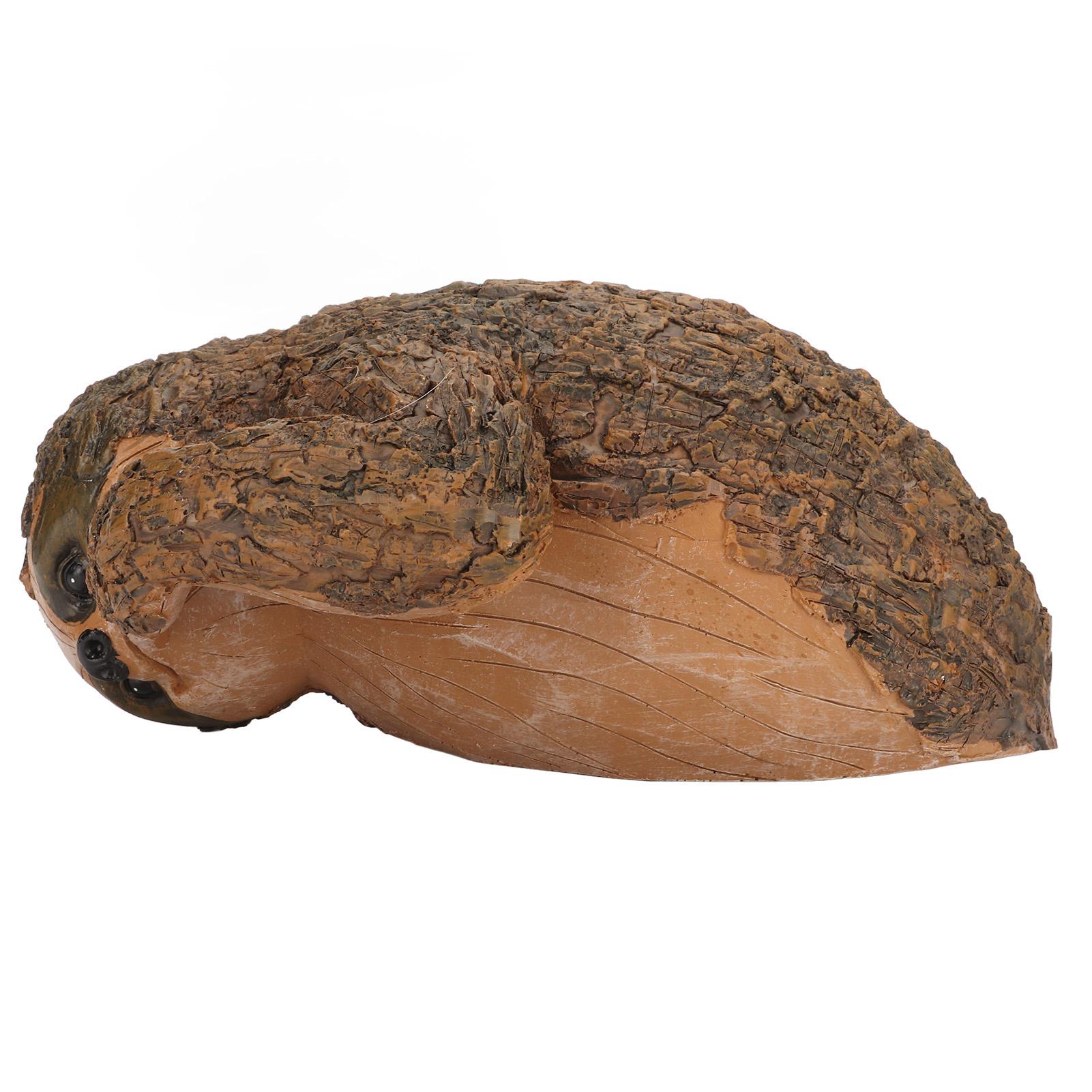 

Скульптура ленивца, расписанная вручную, отделка из смолы, яркая, 22x10x14,5 см, уличная фигурка ленивца для украшения