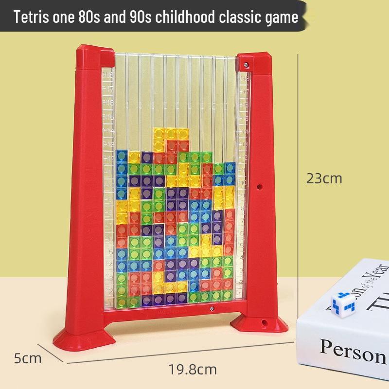 Interactive 3D Tetris-Inspired Building Blocks - Parent-Child Educational Puzzle Toy