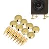 Audio Hroty 8 M6 x pro Reproduktorový Stojanový Podstavec Tlumení Vibrací Reproduktoru Části Izolátory, Pár, Měď, 36mm, Redukce, Izolace,