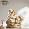 1pc Bohemian-Style Golden Horse Acrylic Decoration - 2D Flat Nature-Themed Place Card, Tabletop Decor for Home, Office, Parties & Festivals, Unique