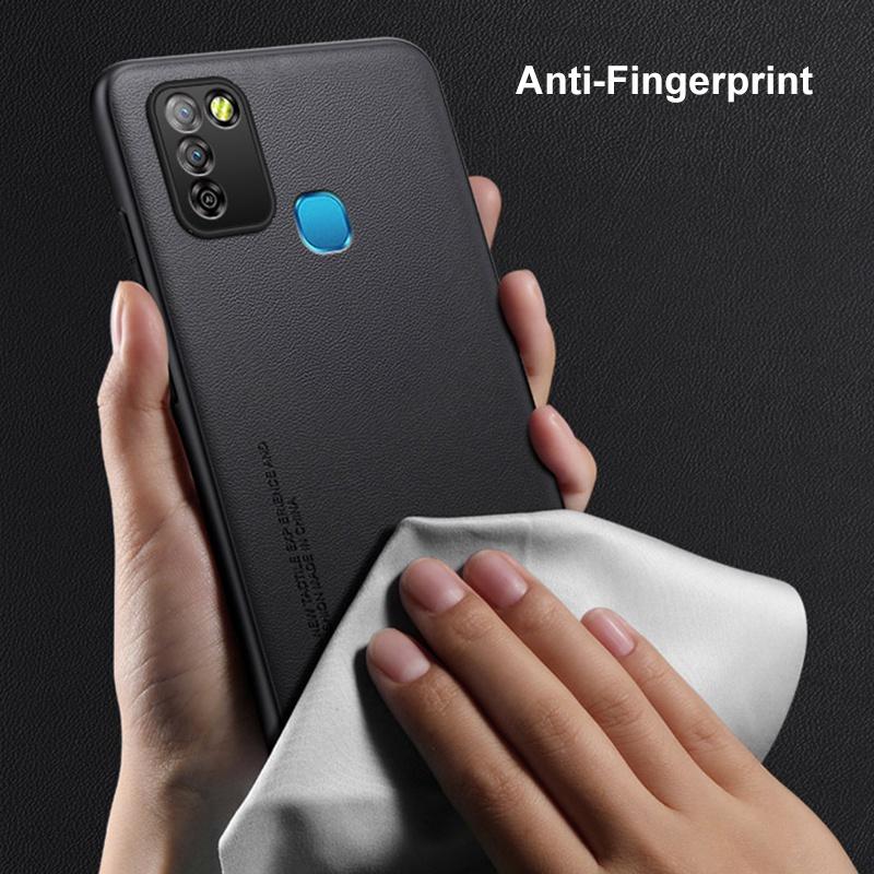 Luxury PU Leather Case For Infinix Hot 10 Lite Smart 5 Matte Cover Silicone Full Protection Phone Case For Infinix Smart 5 Coque