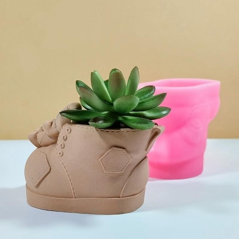 Practical Planter and Flower Holders Crafting Silicone Molds Unique Silicone Mold for Flower Vases Pen Organizers