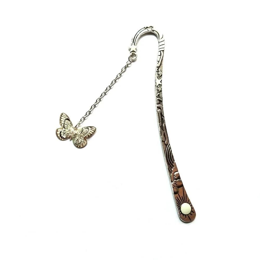 Dragonfly Bookmark Cultural and Creative Product Luminous Metal Bookmark Fluorescent Butterfly Creative Culture Student Bookmark