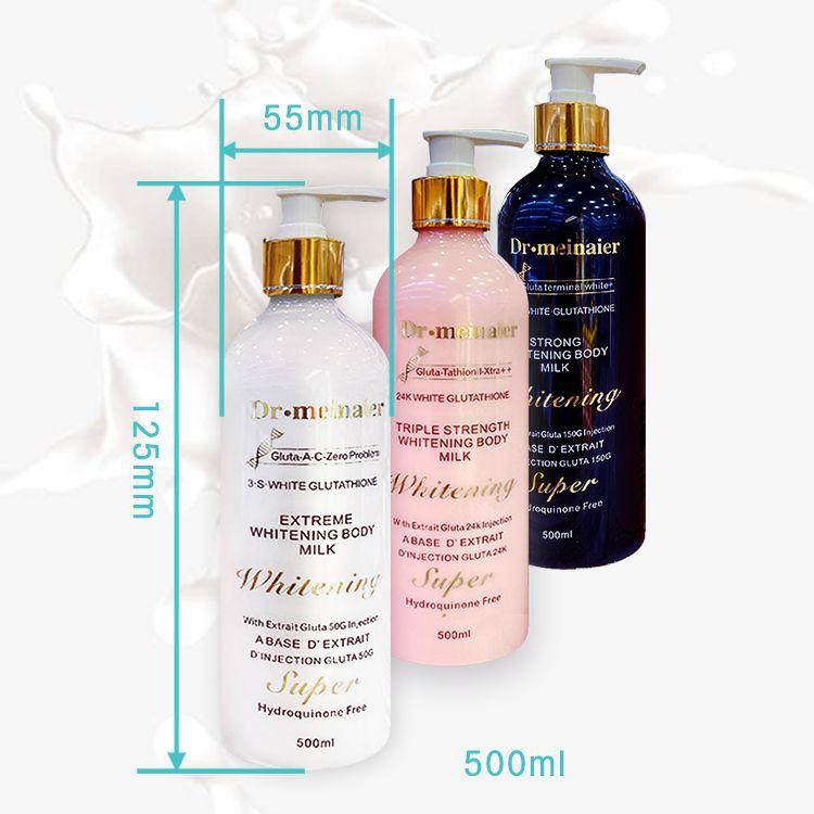 Lozione Corpo al Glutatione Oro 24K Idratante Illuminante Rassodante Cura della Pelle 500ml