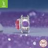 Magic Pink Love Diy Bracelet Beaded, French Retro Style S925 Sterling Silver Beads Loose Beads