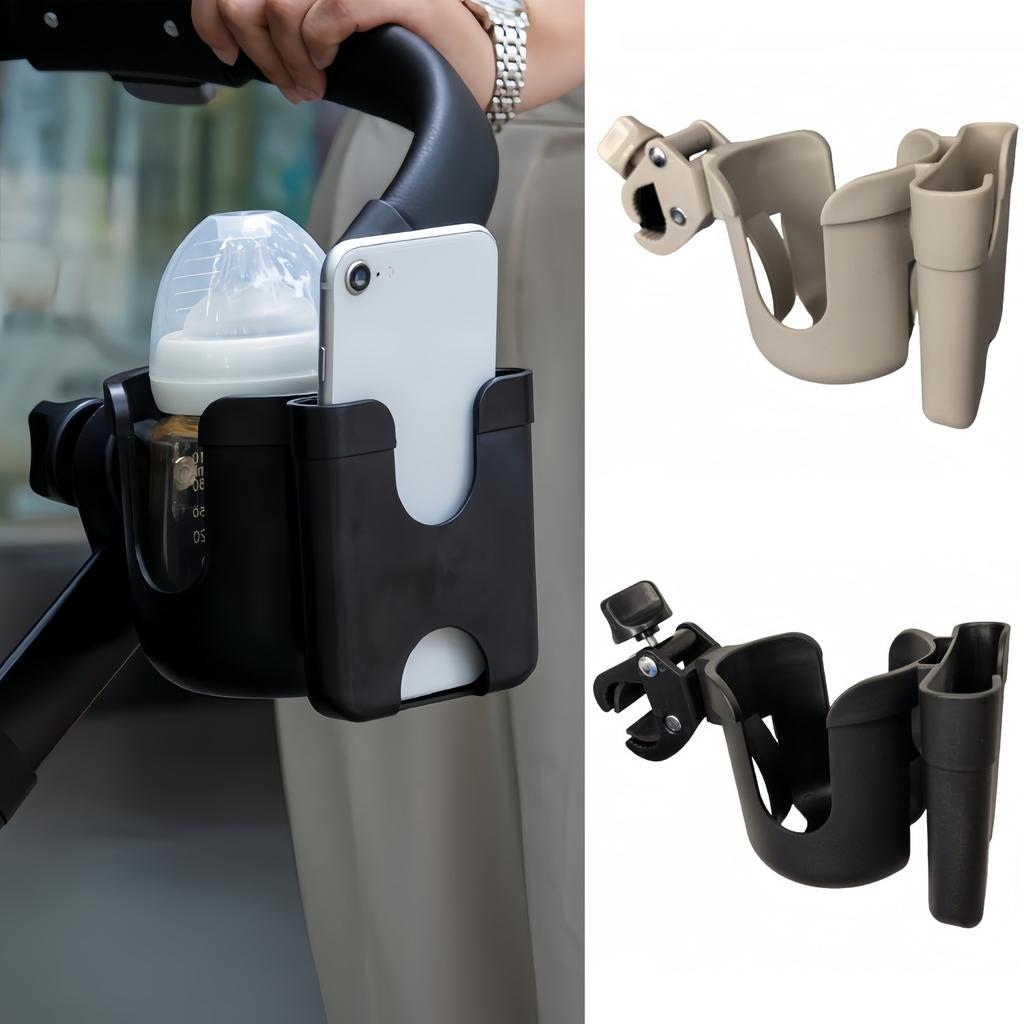 Pram Cup Holders Children's Stroller Bottle Holders Pram Bottle Holders Anti-Slip Design Pram Accessories Mobile Phone Holders