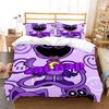 Set Biancheria da Letto Stampa 3D GattoSonno X CaneGiorno Copripiumino Trapunta Copriletto Copripiumino Federa 2-3 Pezzi Set Decorazione Camera da Letto