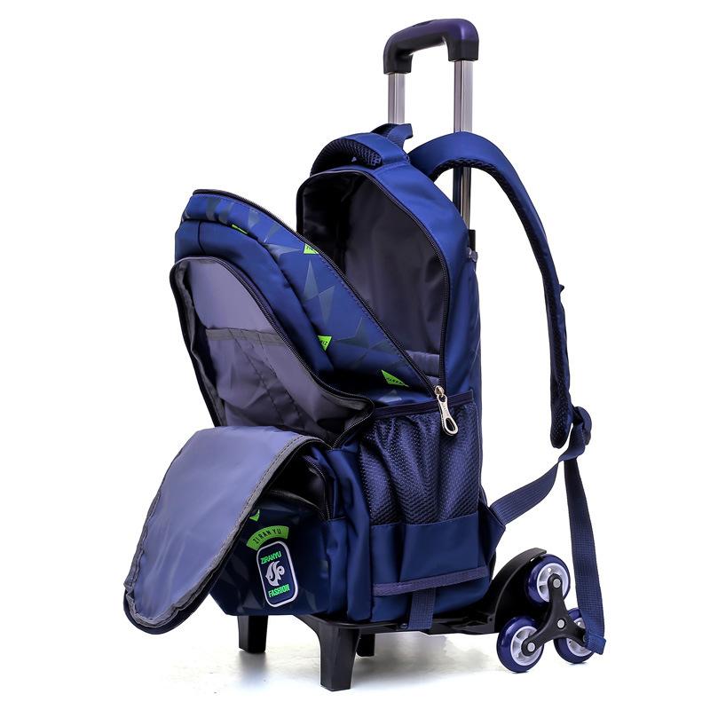 School Rolling Student Backpack 6 Wheels ZRY9123