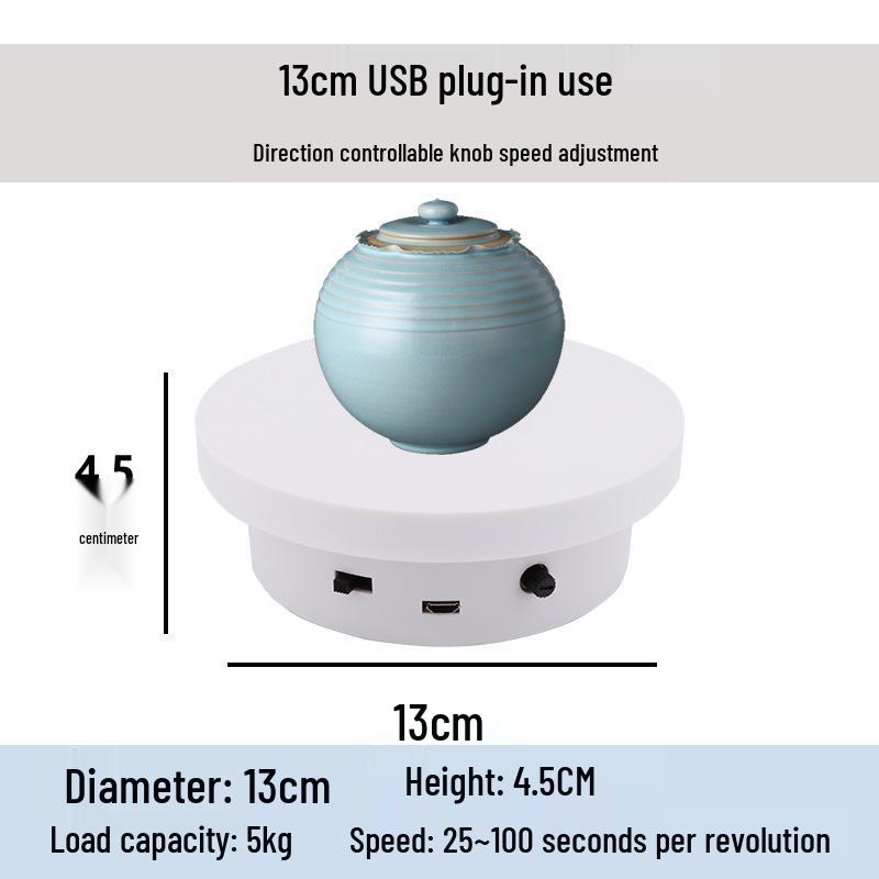 Electric Variable Speed Rotating Turntable for Photography: 360° Panoramic Display Stand for Live Shoots and Video Production