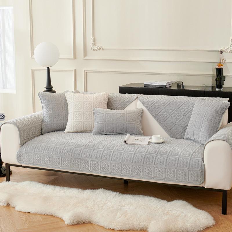 Velvet Sofa Cushion Four Seasons Universal Non-Slip Leather Sofa Cover Sofa Cover Cloth Thickened Cushion