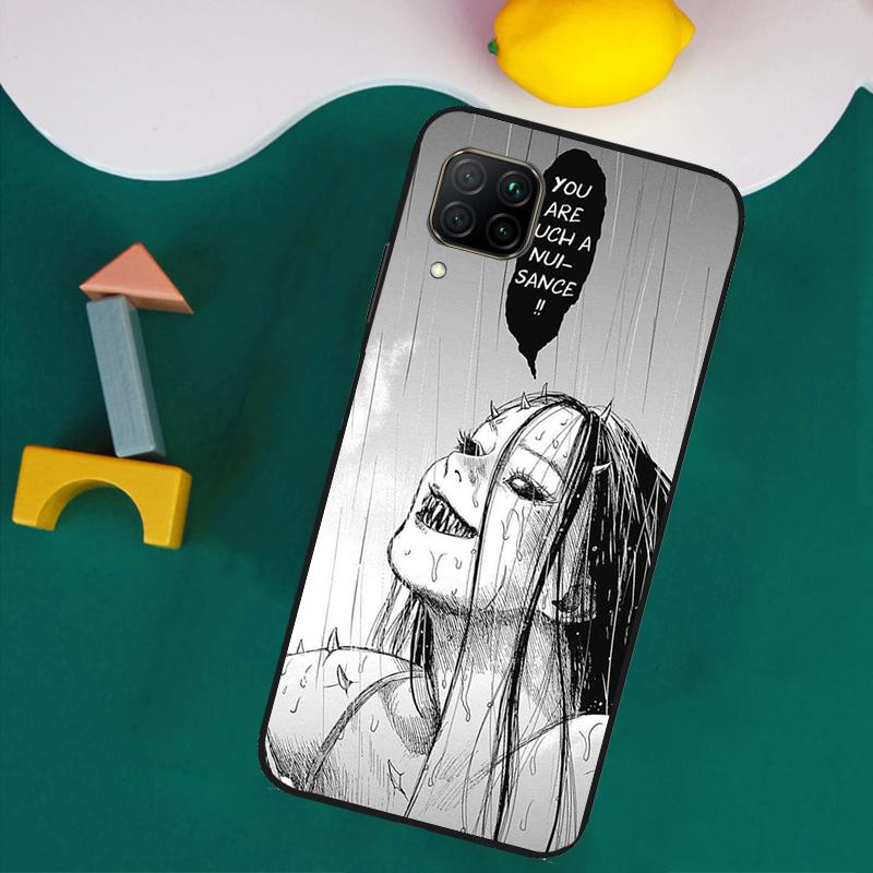 Horror Manga Style For Huawei Nova 8i 3i 7i 11i 12i 9 10 SE Y73 Y90 Y70 Y72 Y61 Y91 P30 P40 Lite P60 Pro Case