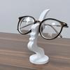 Creative Design Quirky Eyeglass Holder - Unique Fun-Shaped Desktop Organizer with Sturdy Base, for Home, Office, or Gift