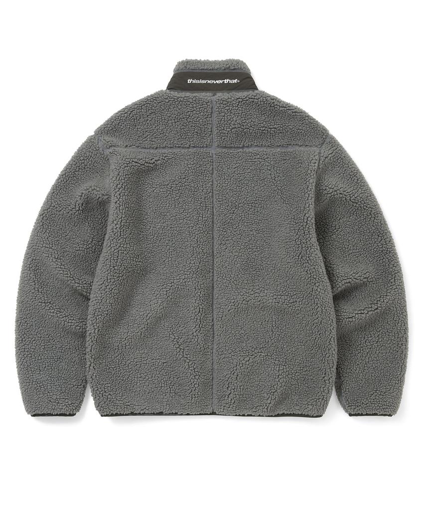 Thisisneverthat Sp Sherpa Fleece Jacket Charcoal