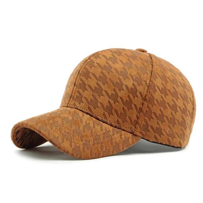 Houndstooth Baseball Cap Women's Spring Outdoor Sunscreen Hat Men's Cap