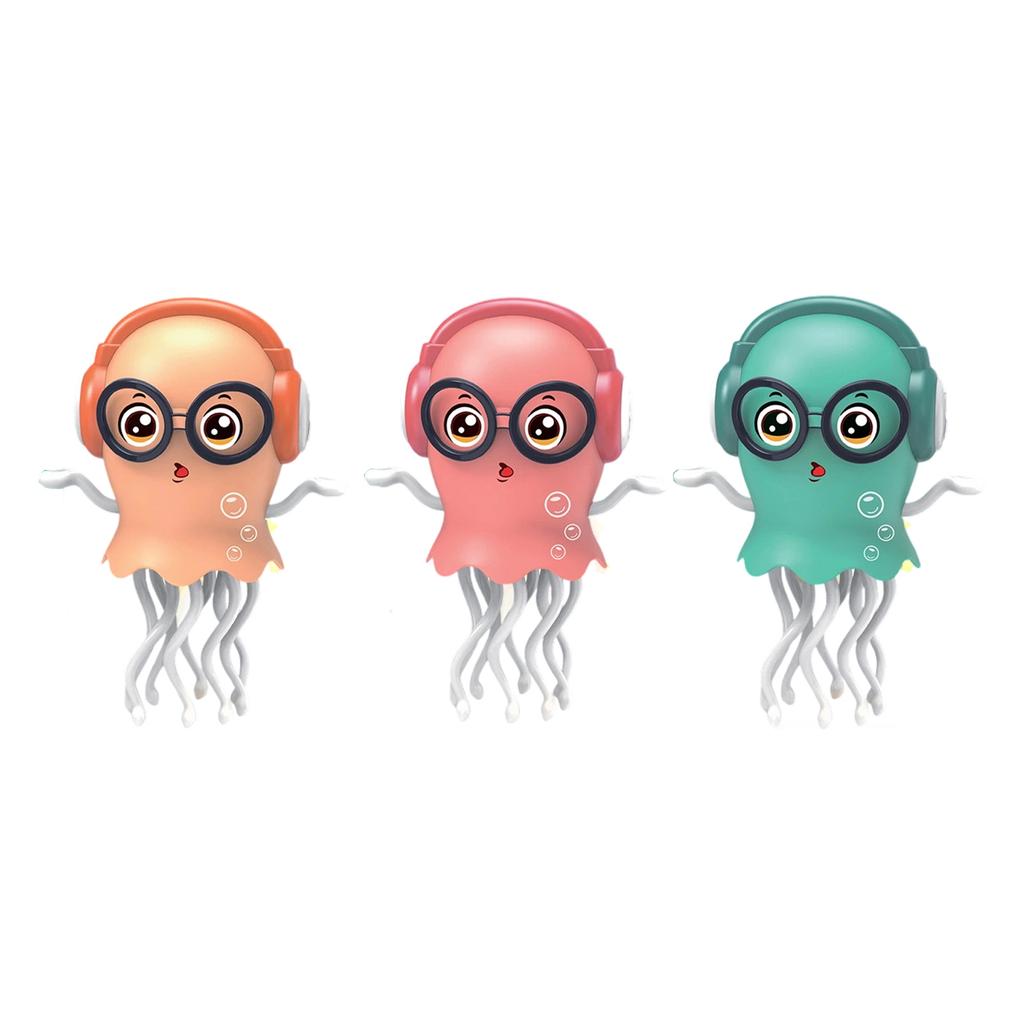 Lebensechtes elektrisches Quallenspielzeug mit LED-Lichtern und Musik, automatische Hindernisvermeidung für die sensorische Entwicklung von Kindern