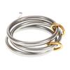 High Grade Stainless Steel Stackable Plain Band Rings, Simple Linked Finger Rings, Fashion Daily Gift for Women