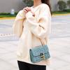 Guangzhou women's bags winter fur chic lock chain square bag single shoulder oblique span candy color bag tide