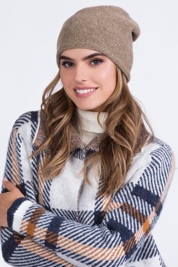 Libra Women' Cap with Flash, Dark Beige Color