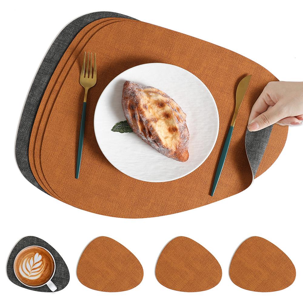 Nordic Water Drop Placemat - Waterproof, Oil-Proof, Heat-Resistant Dining Table Mat for Home, Restaurant, or Hotel Use.