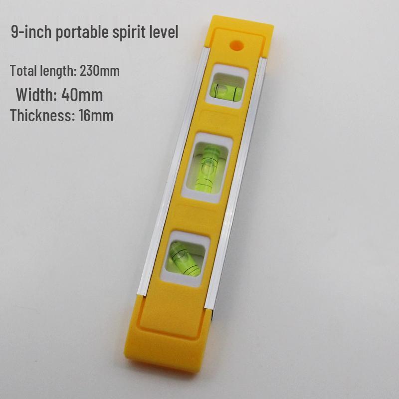 Compact 6/9-Inch Magnetic Multi-Angle Level Ruler